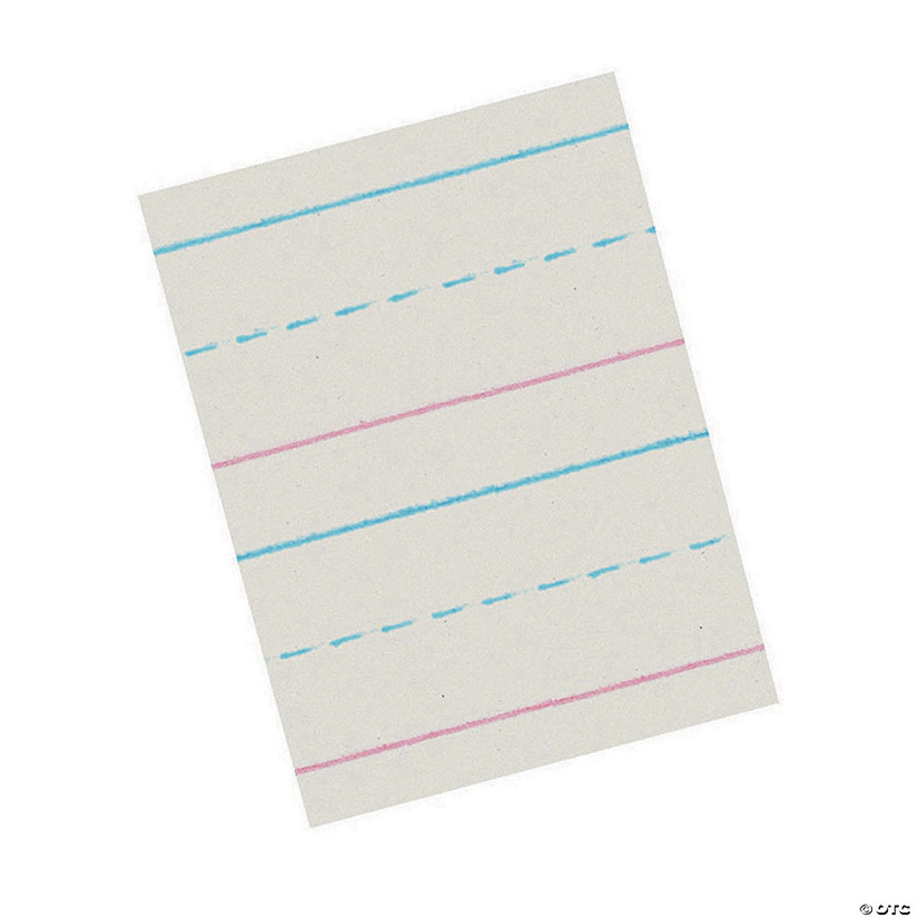 Zaner-Bloser Newsprint Handwriting Paper - Dotted Midline, 5/8" x 5/16" x 5/16" Ruled Long, 10-1/2" x 8", 3pk Image