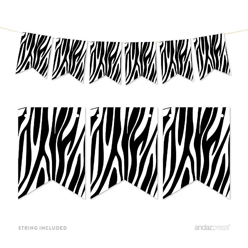 Zebra Print Banner - 4 x 5.5 Inch Image