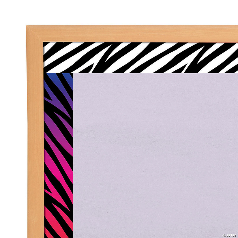 Zebra Print Double-Sided Bulletin Board Borders - 12 Pc. Image