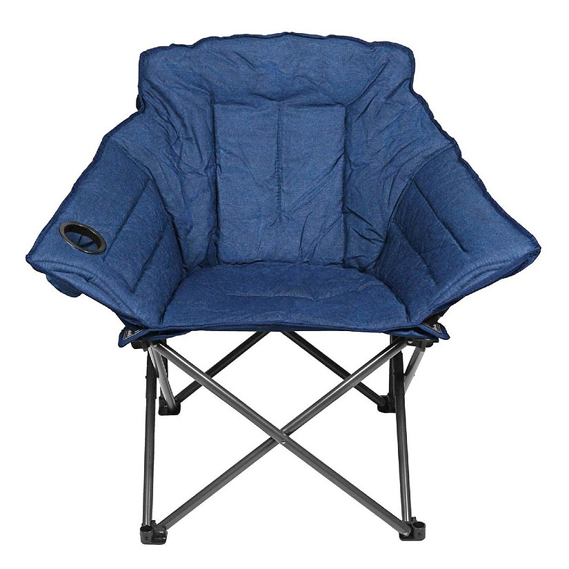 Zenithen Limited Alternative Club Portable Folding Outdoor Camping Chair, Navy Blue Image