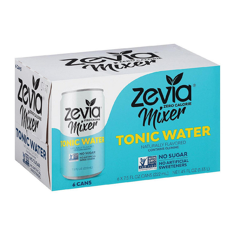 Zevia Zero Calorie Mixer - Tonic Water - Case of 4 - 6/7.5 fl oz Image