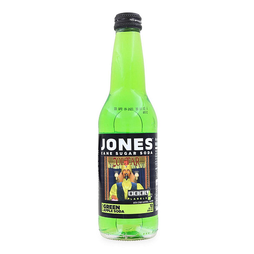Zoltar AR Reel Label 12oz Jones Soda  Green Apple Image