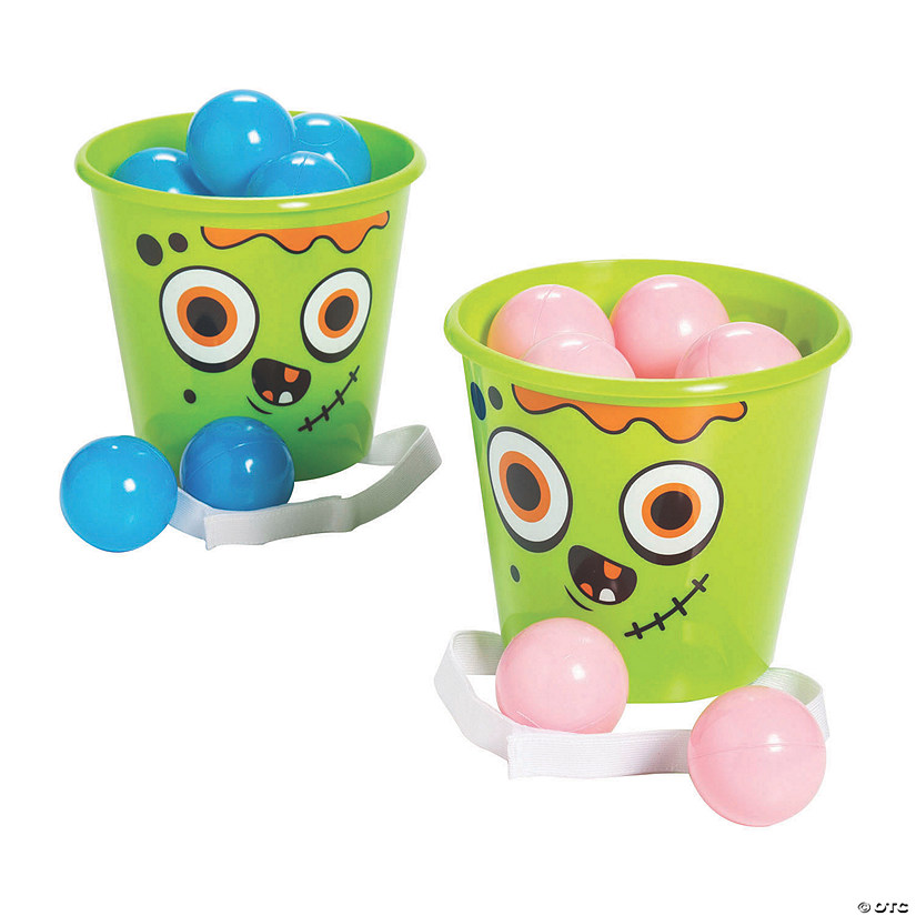 Zombie Bucket Toss Game 14 Pc. Oriental Trading