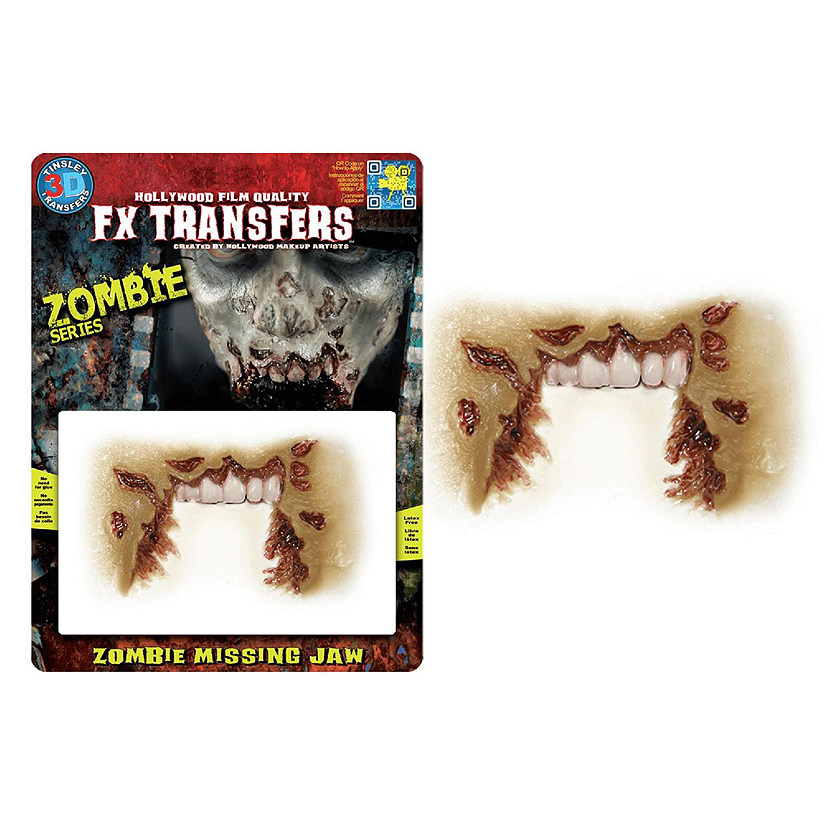 Zombie Missing Jaw Fx Transfer Costume Accessory Image