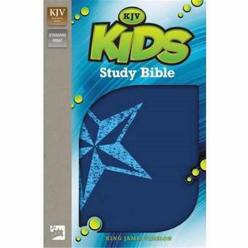 ZonderKidz 130236 Kjv Kids Study Bible - Galaxy Blue Leather-Look Image