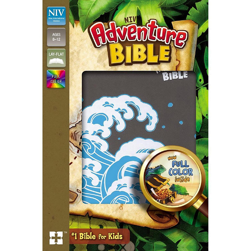 ZonderKidz 177331 NIV Adventure Bible - Full Color Gray Leathersoft Image
