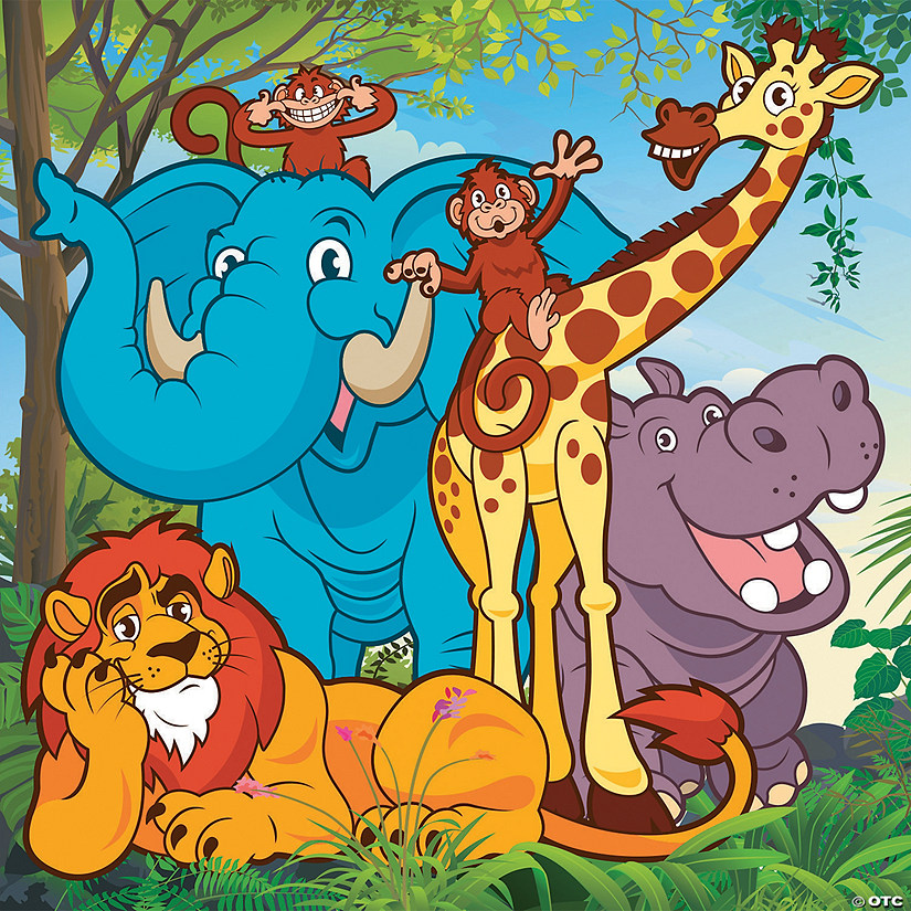 Zoo Adventure Backdrop Banner Image