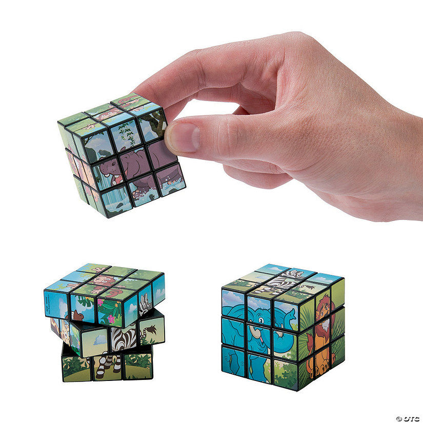 Zoo Animal Mini Puzzle Cubes | Oriental Trading