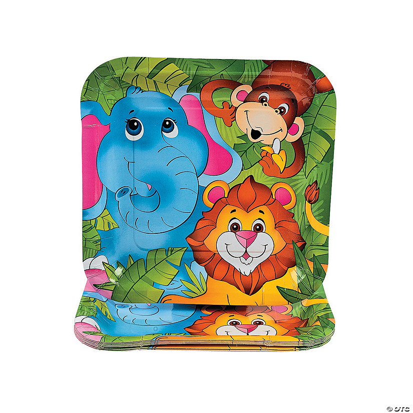 Zoo Animal Paper Dinner Plates - Discontinued