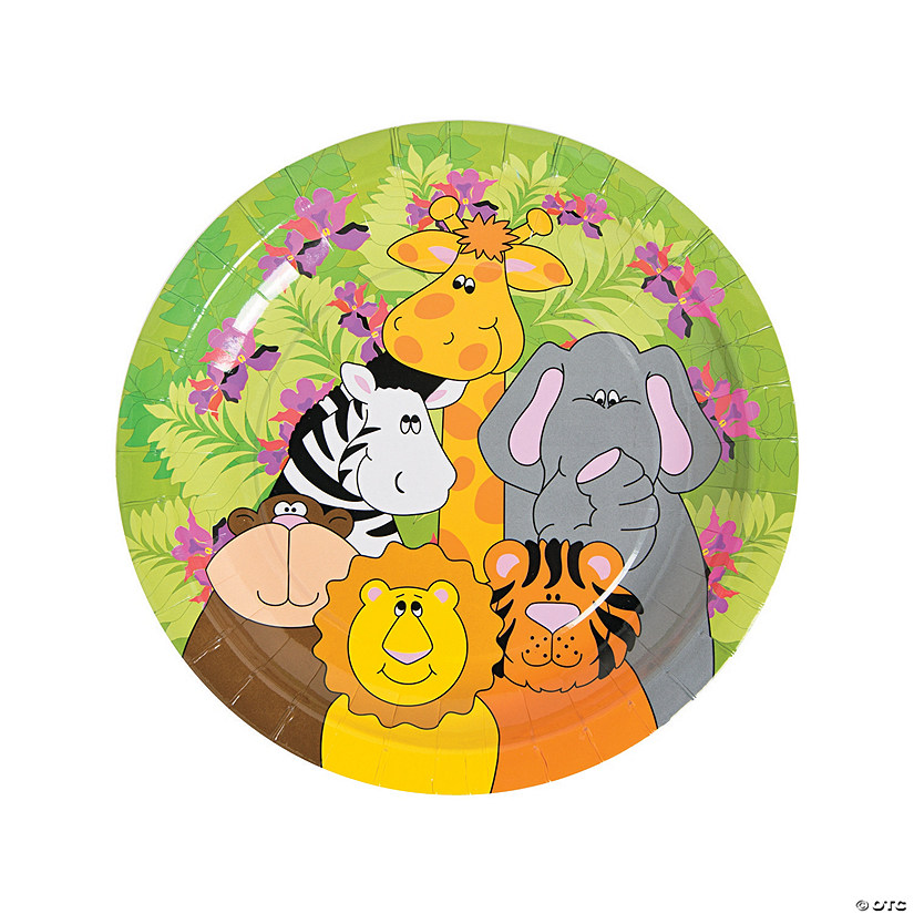 Zoo Animal Paper Plates - Discontinued