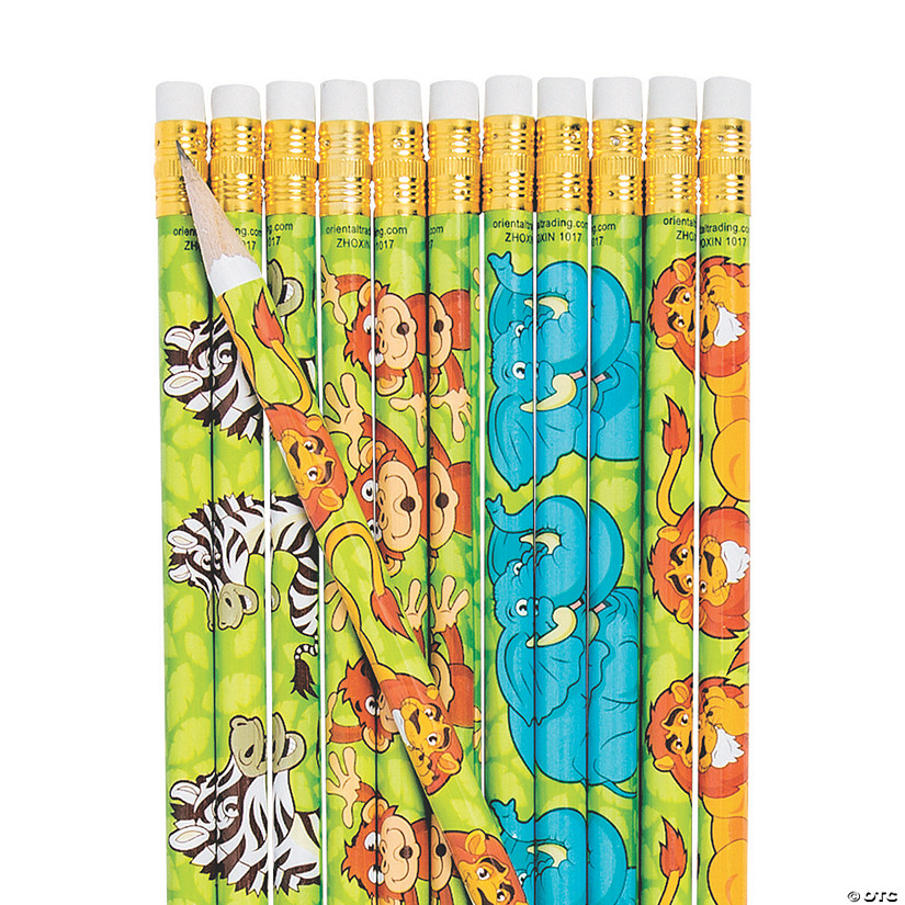 Zoo Animal Pencils - 24 Pc. Image