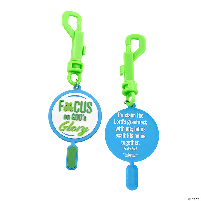 Zoom In VBS Magnifying Glass Backpack Clip Keychains - 12 Pc. Image