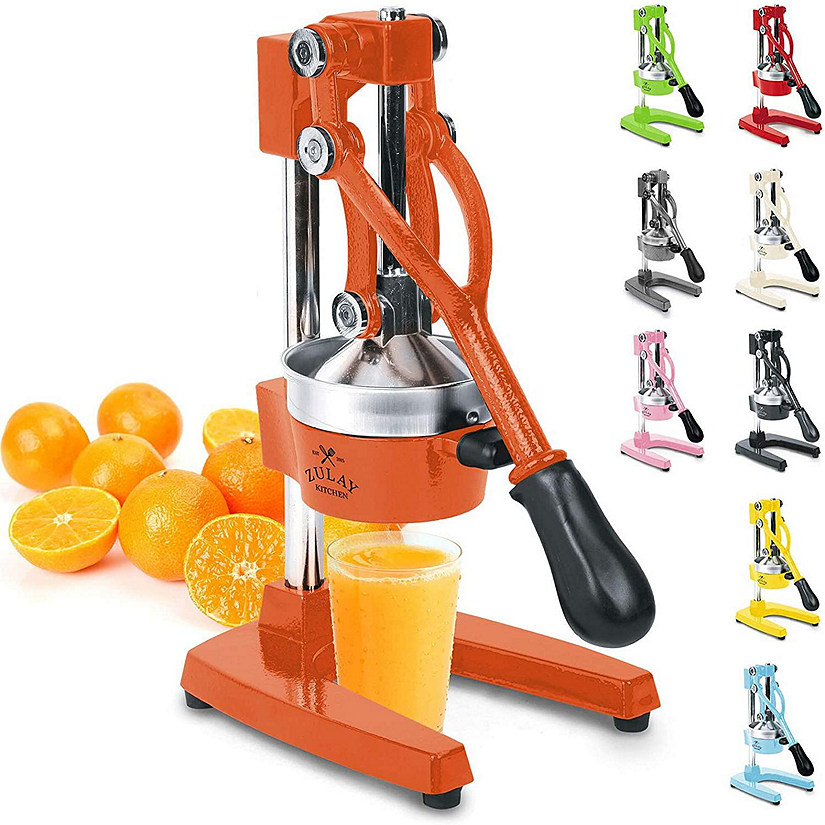 Zulay Kitchen Professional Heavy Duty Citrus Juicer (Orange) Image