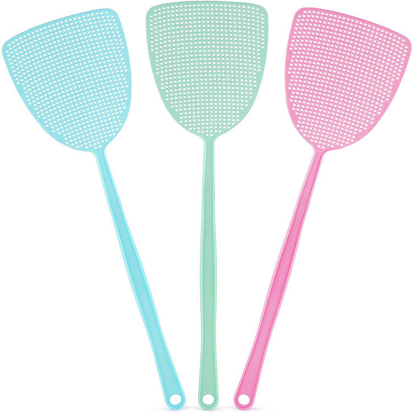 Zulay Kitchen Simple Craft 3 Pack Fly Swatters Heavy Duty Set Image