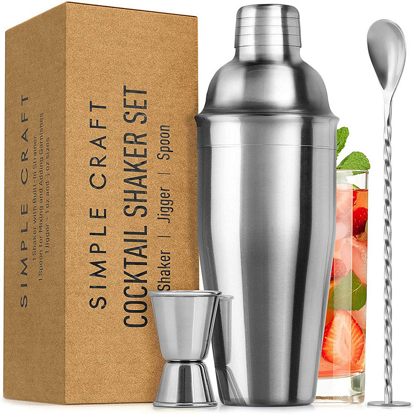 Zulay Kitchen Simple Craft Cocktail Shaker 240z Oriental Trading
