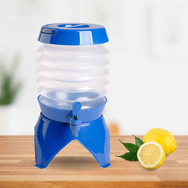 1 Gallon Collapsible Beverage Dispenser Blue