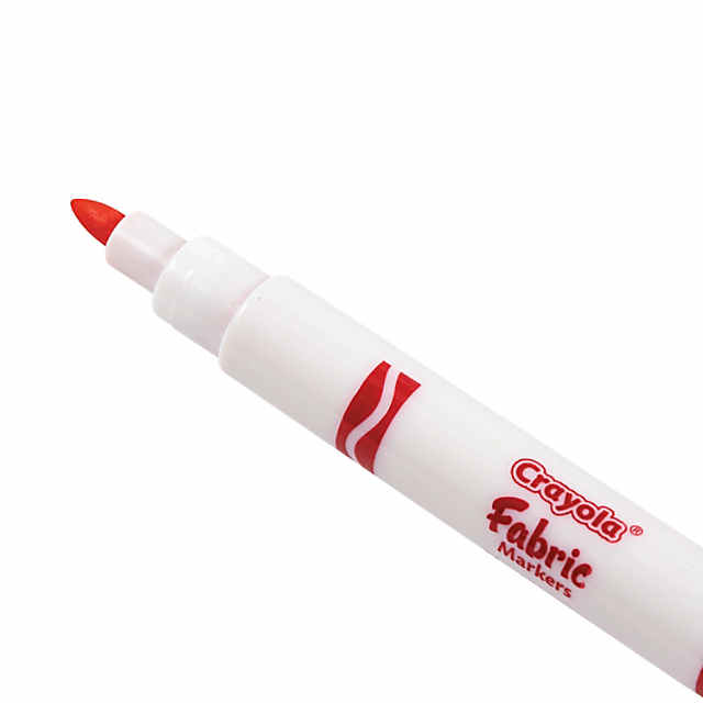 Crayola Fabric Markers, 10 Colored Fabric Markers Red, Brown