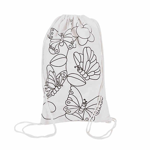 Butterfly Flutter Bye Color Your Own Pouch – Coloring Your Own