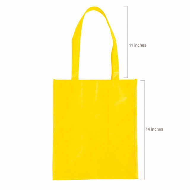 12 PC 12x14 Medium Neon Shopper Nonwoven Tote Bag Assortment