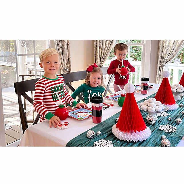 Christmas Bulb Cups with Straws , Christmas, Party Supplies, 12 Pcs