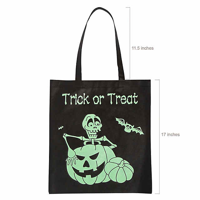 TRICK OR TREAT TOTE: GLOW IN THE DARK Mad in Crafts