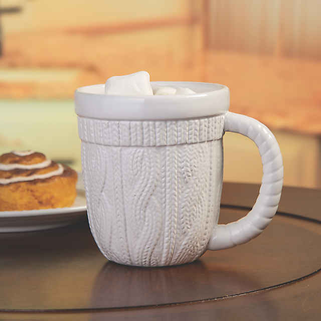 4 PC Ceramic Sweater Mugs 4 16 oz