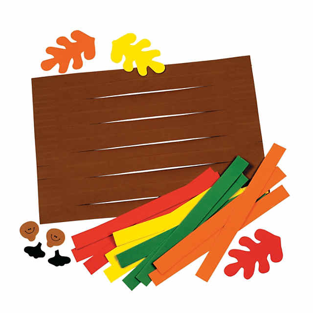 16 x 11 Fall Colors Weaving Placemat Craft Kit – Makes 12
