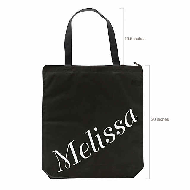 Personalized Name Canvas Tote Bag