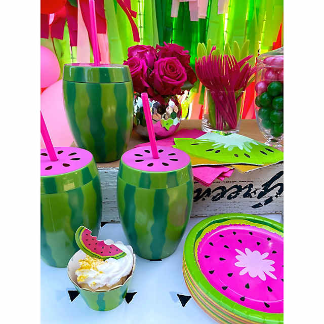 Watermelon Molded Cup - Party Supplies - 6 Pieces