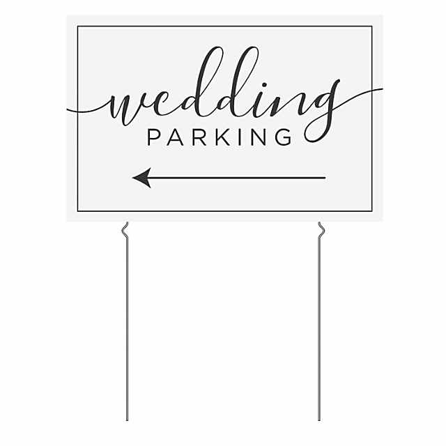 26 x 17 Wedding Parking Yard Sign