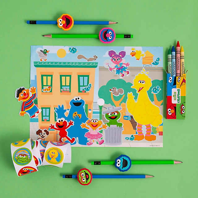 3 3/4 4-Color Sesame Street<sup>®</sup> Characters Crayons - 24 Pc.