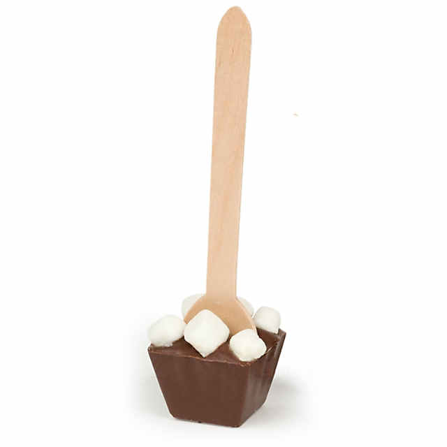 Melville Candy Delicious Hot Chocolate Spoons - Individually Wrapped  Chocolate Stirrers with Marshmallows for Hot Cocoa - Candy Spoons for Hot