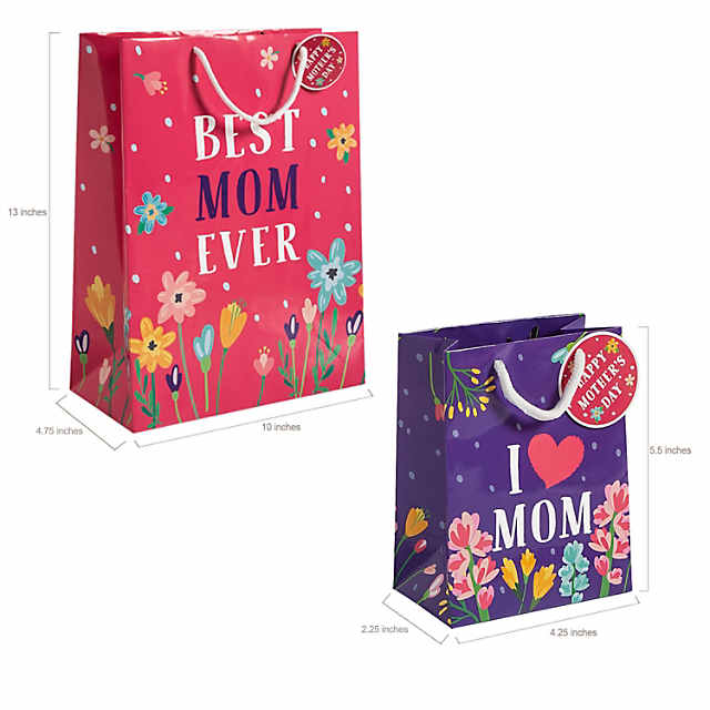 5 1/2 - 13 Best Dad Gift Bag Assortment with Gift Tags - 12 Pc