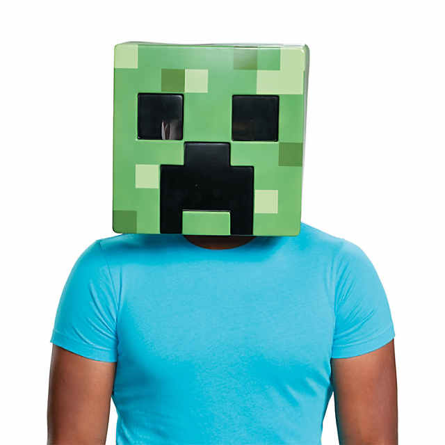 Adult Creeper Minecraft Mask Oriental Trading