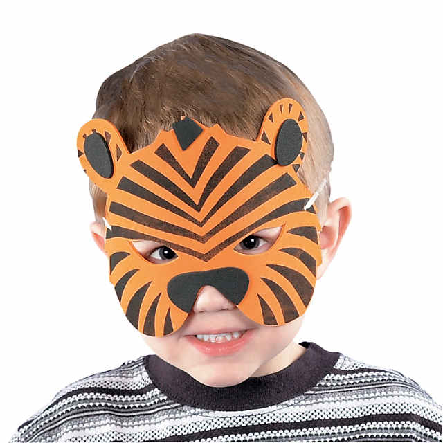 12 childrens,kids Foam Animal Masks Dressing Up Party bag fillers Jungle  partys, 25 - Kroger