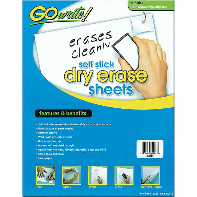 Self Stick Dry Erase Sheets