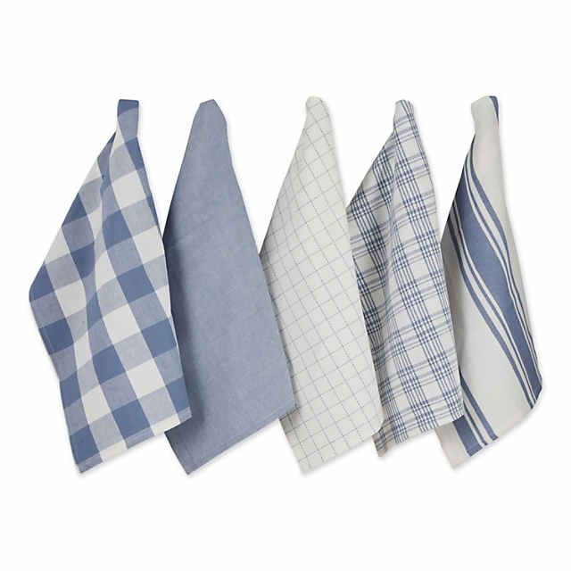 Design Imports 5-Piece Kitchen Towel & Dishcloth Set 