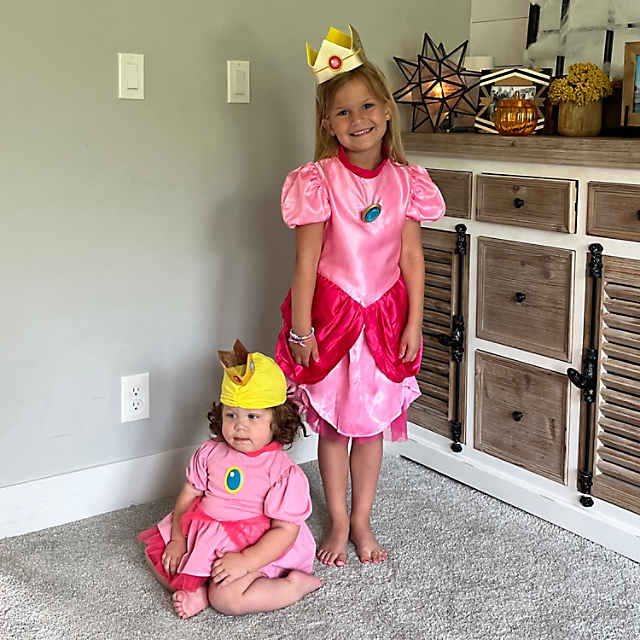 Super Brothers Princess Peach Costume For Women Halloween Cosplay