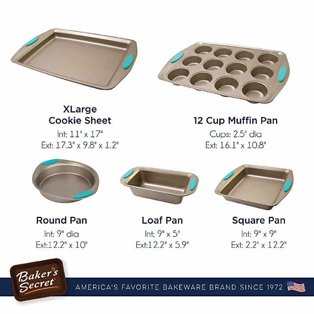 https://s7.orientaltrading.com/is/image/OrientalTrading/PDP_VIEWER_IMAGE_MOBILE$&$NOWA/bakers-secret-bakeware-sets-5x-bakeware-pans-baking-dishes-for-oven-nonstick-with-cookie-sheet-12cup-muffin-pan-loaf-pan-cake-round-and-square-pan-non-stick-baking-pans-sets-for-all-bakers~14226508-a01$NOWA$