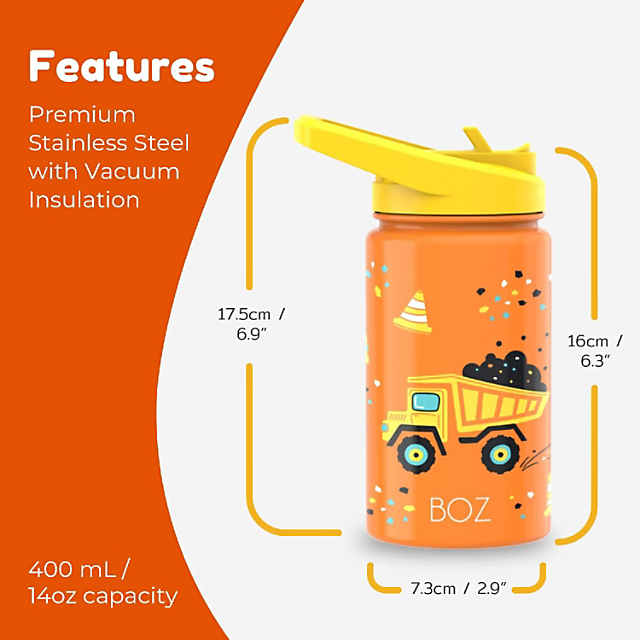 1pc Kids Insulation Cup,Water Bottle With Straw,Stainless Steel