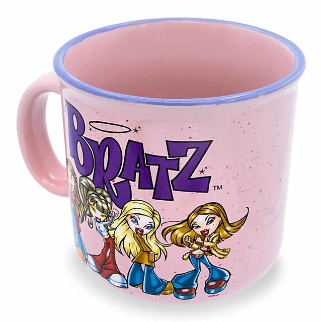 Bratz Pink Ceramic Camper Mug Holds 20 Ounces Purple