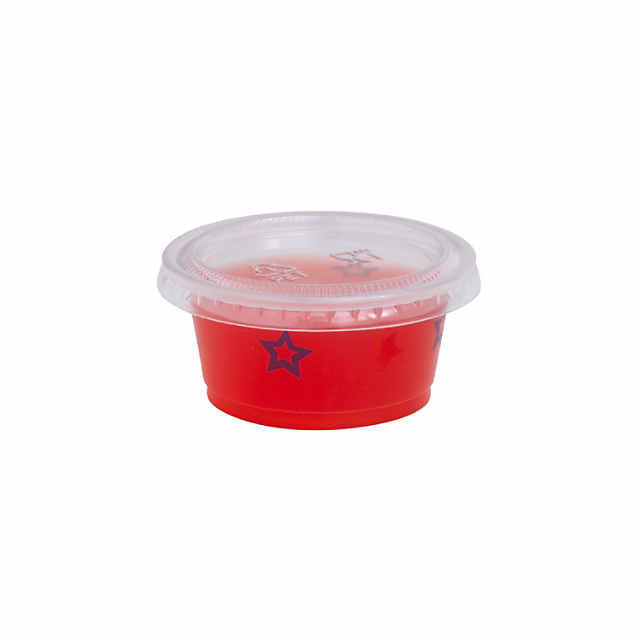 Bulk 100 Ct. Small Clear Plastic Gelatin Shot Cups with Lids