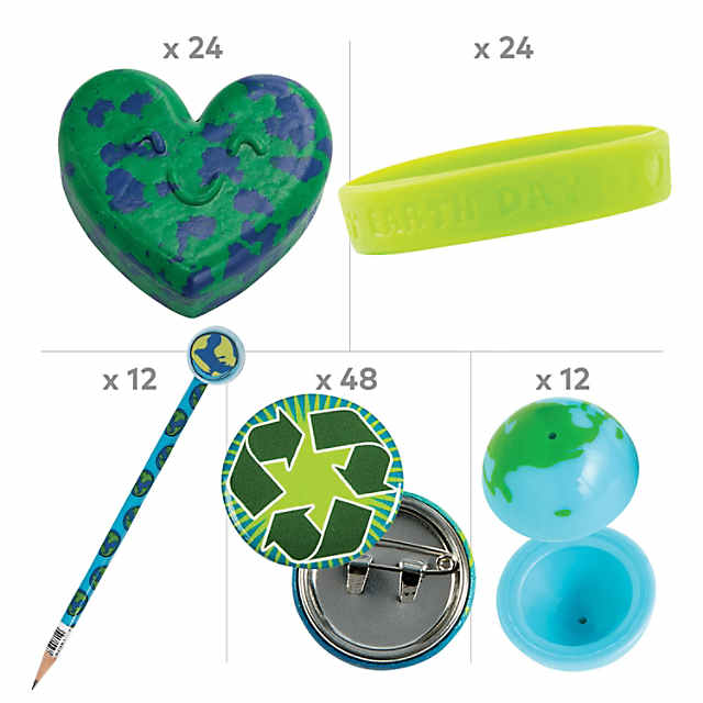 Pinback Buttons 48-Pack Earth Day Button Pins - 1.5 Inch Save Earth ...
