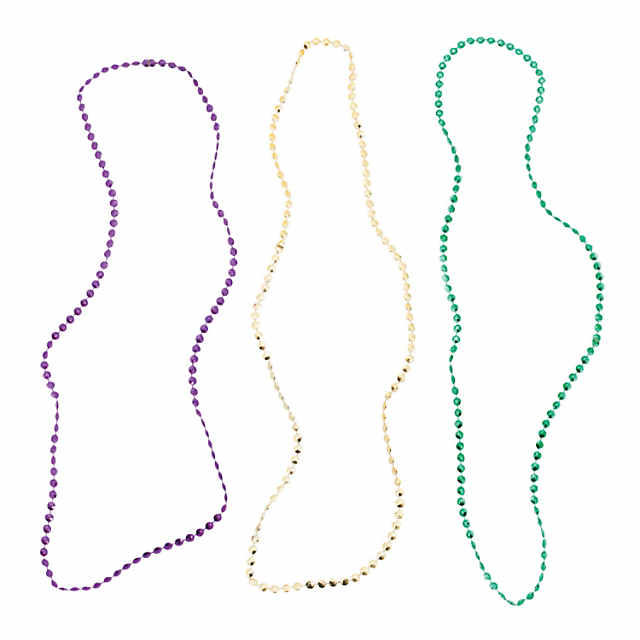 Mardi Gras Throw Beads, Qty 144