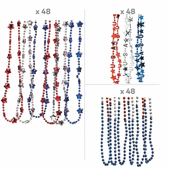 Bulk 144 Pc. Metallic Bead Necklace Assortment