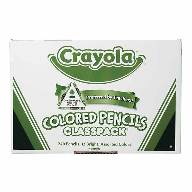 Crayola Colored Pencils, Bulk Classpack, Classroom Supplies, 12 Colors –  mrsdsshop