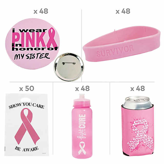 Breast Cancer Ribbon (Pink) Pack of 10 - Celebrate Prints