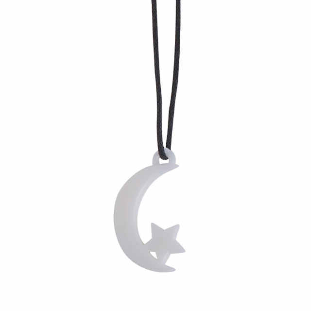 Bulk 48 Pc. Glow-in-the-Dark Moon & Star Necklaces - Discontinued