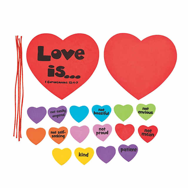 48 PC 14 Bulk Inspirational Love Is Mobile Craft Kit