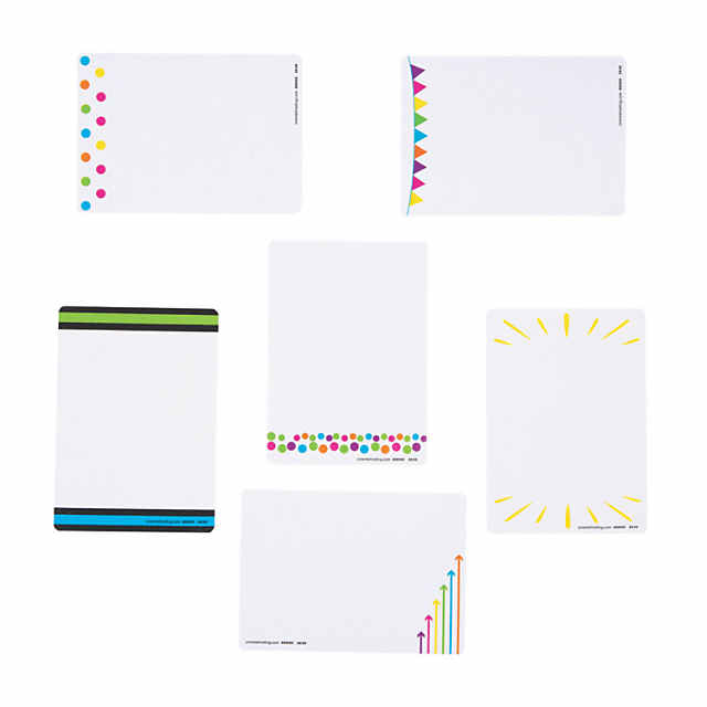 Magnetic Jumbo Dry Erase Lined Paper Charts - 6 Pc.